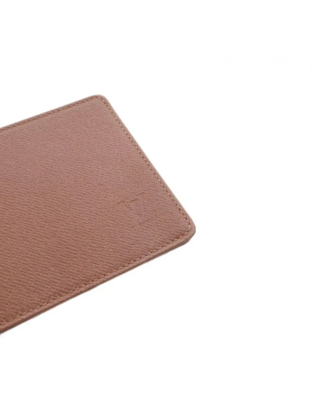 Louis Vuitton Card Slot Leather Logo Brown